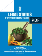 Legal Status of Ayurveda, Siddha, Unani Medicines - Book