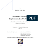 Numerical Methods Implementation On CUDA