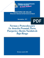 I Normas y Protocolos Atención Prenatal, Parto, Puerperio