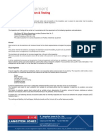 Method Statement: For Electrical Inspection & Testing