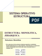 Sistema Operativo Estructura