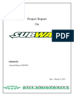 SUBWAY - Marketing Plan