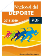 Plan Nacional Del Deporte 2011 2030