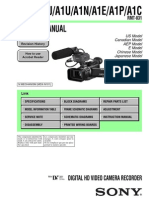 Sony Hvr-A1j, A1u, A1n, A1e, A1p, A1c Service Manual Ver 1.3 2007.03 (9-876-892-11)