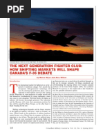 The Next Generation Fighter Club: How Shifting Markets Will Shape Canada'S F-35 Debate