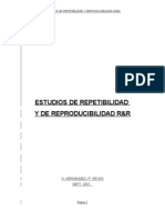 Estudios de Repetibilidad Y Reproducibilidad (R&R)