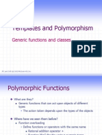 Templates and Polymorphism: Generic Functions and Classes