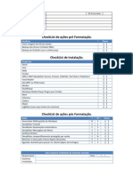 CheckList de Formatacao