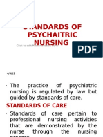 Standards of Psychaitric Nursing