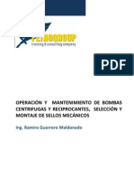 Operación y Mantenimiento de Bombas Centrifugas y Reciprocantes