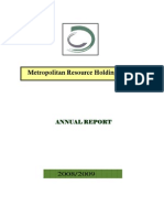 Metropolitan Resource Holdings - 2008-09