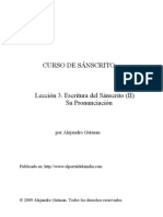 Lección 3. Escritura Del Sánscrito (Fin)