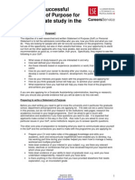 Guidelines To Write Statement of Purpose Postgraduate Usa