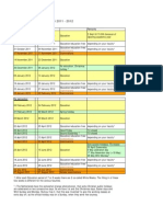 Academic Calendar 20112012