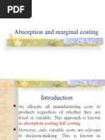 Absorption and Marginal Costing