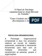 O Papel Do Psicologo Organizacional No Atual ATUALIZADO