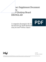 Product Supplement Document For The Intel Desktop Board D845GLAD