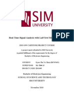 Real-Time Signal Analysis With Labview/Micro-Processor: Eng 499 Capstone Project Course