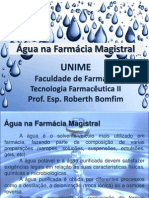 Aula 1 - Água Na Farmácia Magistral