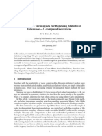 Monte Carlo Techniques For Bayesian Statistical Inference - A Comparative Review