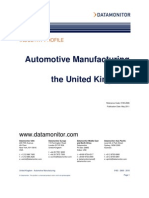 Automotive Manufacturing in The UK