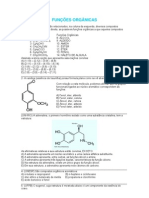 Exercicios FUNCOES ORGANICAS