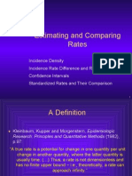 Estimating and Comparing Rates