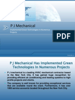 P J Mechanical Has Implemented Green Technologies in Numerous Projects