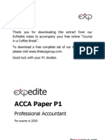 ACCA Paper P1: Professional Accountant