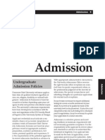 Undergraduate Admission Policies