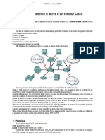 ACL D'un Routeur CISCO