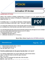 Antiderivative of Arctan