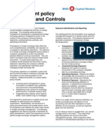 Foriegn Exchange Management Policy (Objectives and Control)