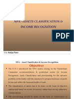 Npa - Assets Classification & Income Recognition: CA. Sanjay Rane CA. Sanjay Rane