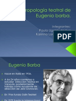 Antropología Teatral de Eugenio Barba