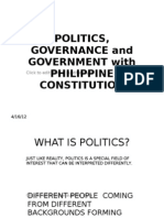 Politics, Governance and Government With Philippine Constitution by Roman R. Dannug