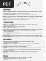 Republic Menu