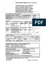 M.S. Ramaiah Institute of Technology: Records As Per Format Msrit. F 711 C