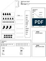 Numbers 0-20 Practice Exercises 