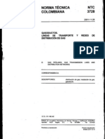 NTC 3728-2001 Gasoductos Lineas de Transporte y Distribucion