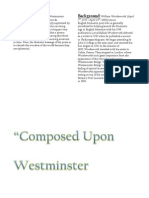 Composed Upon Westminster Bridge - William Wordsworth