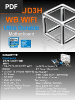 Gigabyte GA-Z77X-UD3H-WB WiFi Motherboard