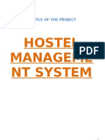 Hostal Management