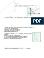 1 - Lista de Funções Do 1º Grau