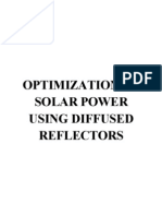 Optimization of Solar Power Using Diffused Reflectors