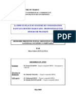 73 - La Mise en Place Du Système de Consolidation Dans Les Groupes Marocains Proposition D'une Démarche Cec