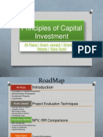 Principles of Capital Investment