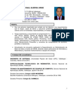 Ingeniero Sistemas Michael Guerra Curriculum Vitae