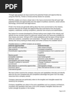 USM SWOT Analysis: Page 1 of 2