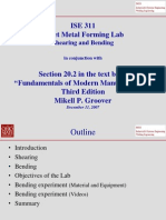 Sheet Metal-Bending Lab Presentation